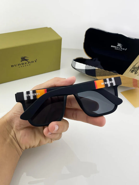 Burberry Designer Sunglasses Set – Includes Signature Check Pattern Hard Case and Original Box